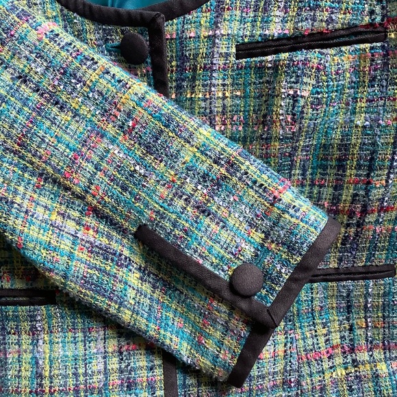 3/20$⭐️ Colourful tweed Mario Serrani blazer - Picture 3 of 14